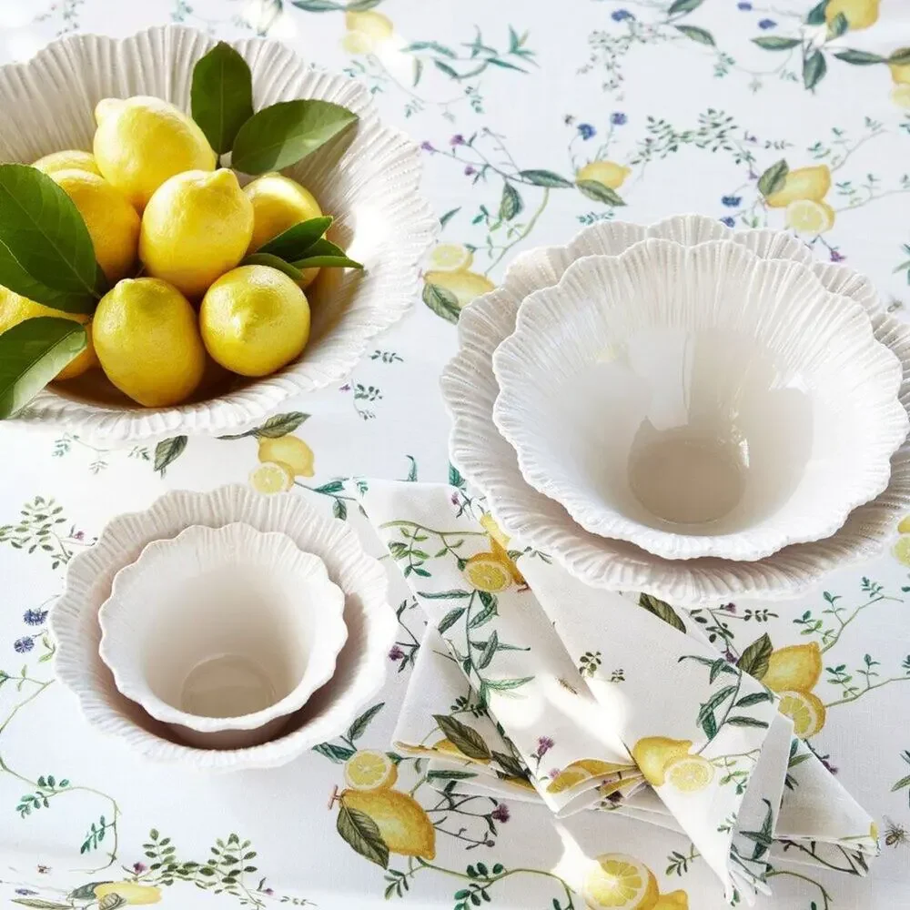 5 Monique Lhuillier Pottery Barn Claudia Outdoor Melamine Nesting Serving Bowls - Picture 2 of 7